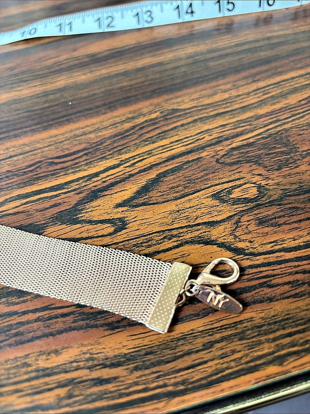 Rose Gold-Tone Mesh Choker Necklace by NY&CO - Picture 6 of 6